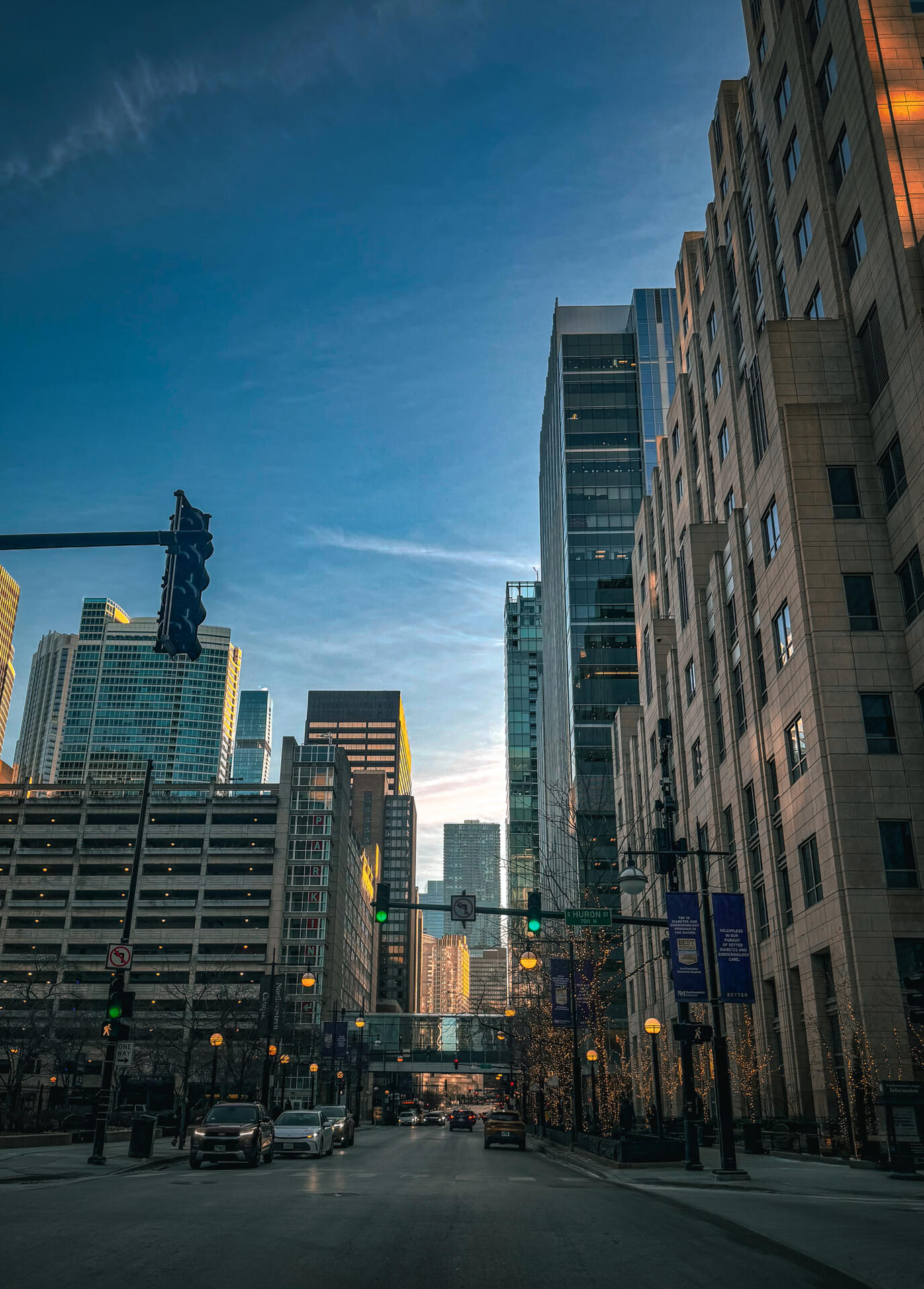 Downtown Chicago at Dusk