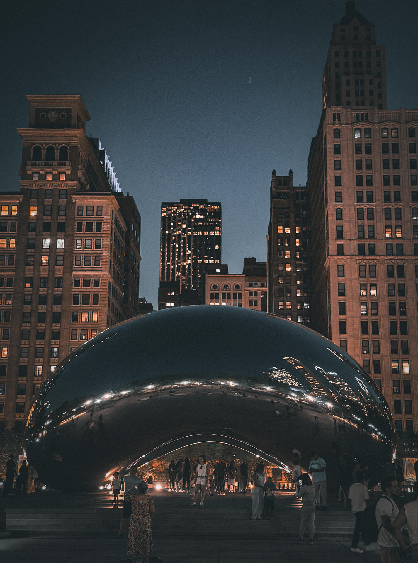 An Evening at the Chicago Cloudgate Bean